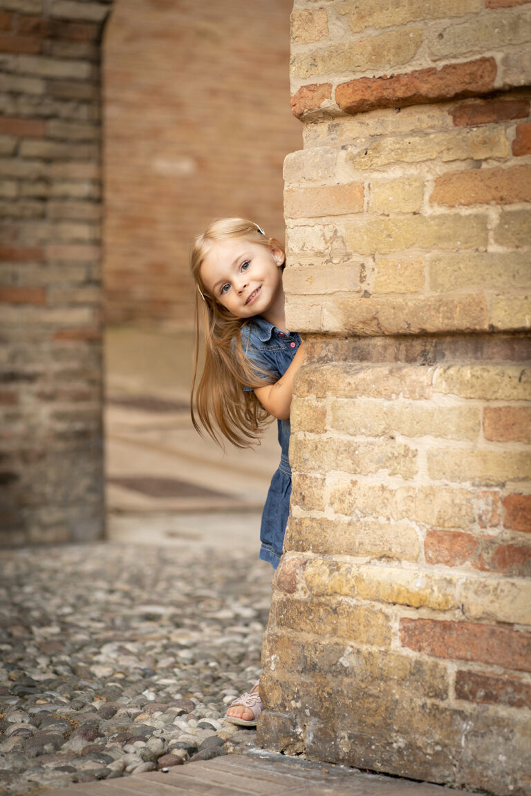 Budapest photographer for tourists captures baby girl playing