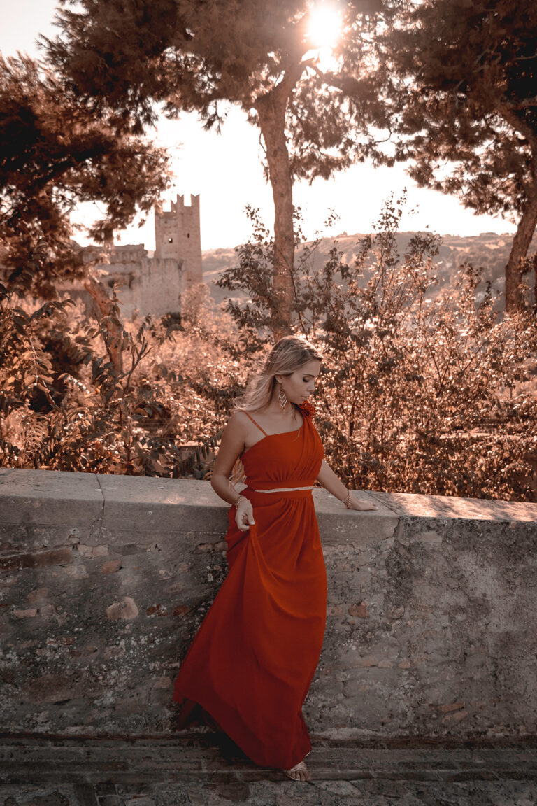 Woman standing in Marche Region, Italy, Cupra Marittima Marano