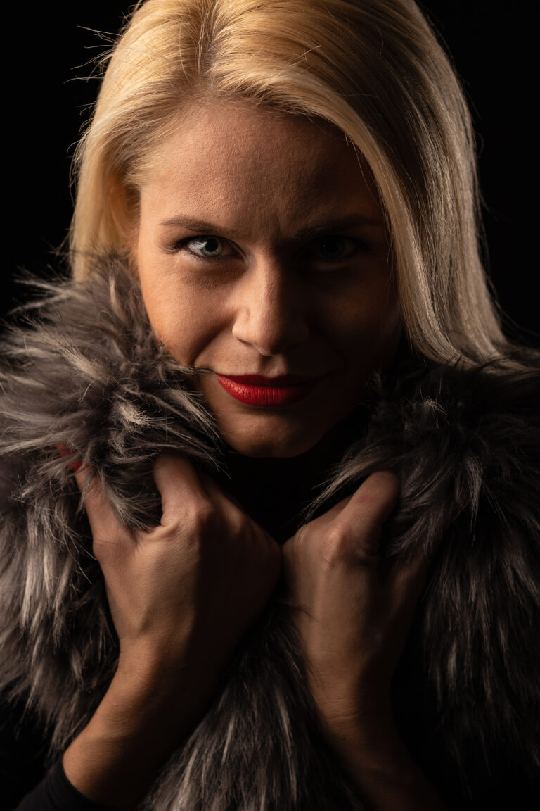 Budapest studio photography portraits close up woman