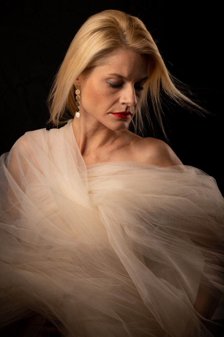 Studio Portrait of a Woman in Budapest by Attila Kapodarca Photographer