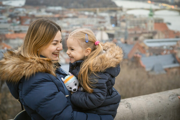 Mom and daughter captured by Attila Kapodarca family portrait